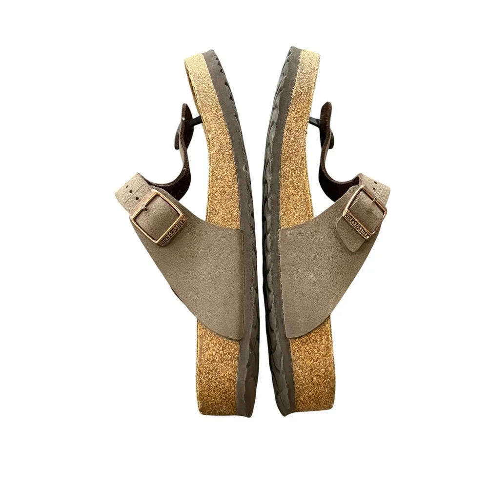 Birkenstock Gizeh Mens Mocha Brown Birko-Flor Thong Sandals Size 42 EU 9-9.5 US